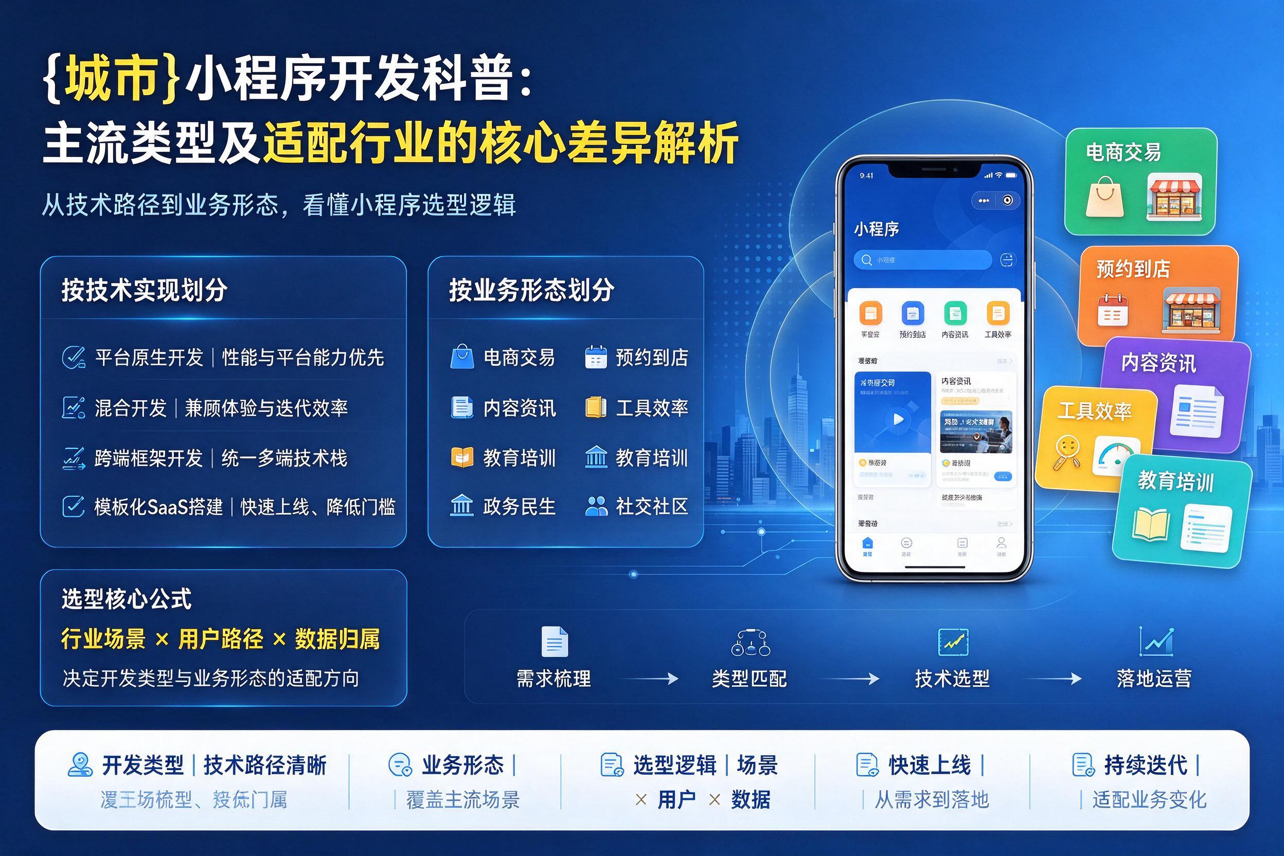 防城港小程序开发科普：主流类型及适配行业的核心差异解析